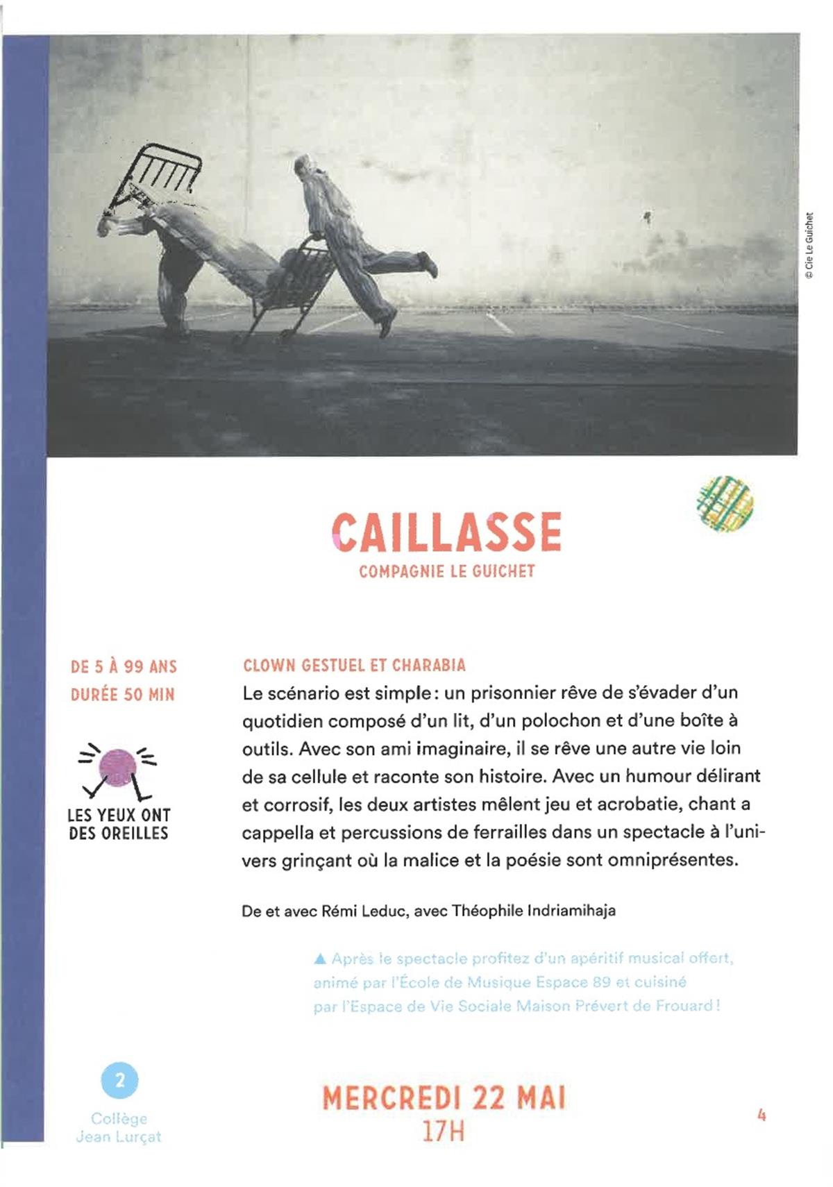 SPECTACLE - CAILLASSE